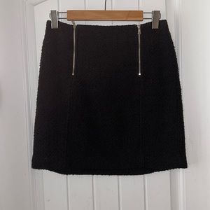 LOFT black tweed like skirt.  Size 2